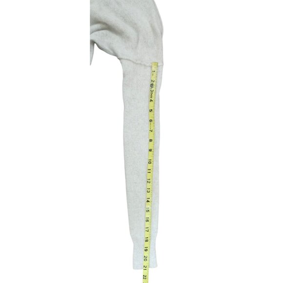 Aqua Cashmere High Low Crewneck Sweater, Light Grey Size XS - Picture 10 of 11